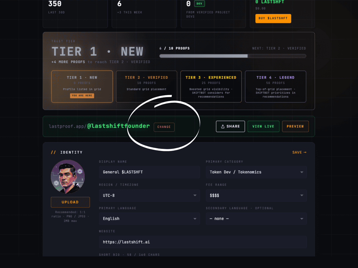 Handle change modal — check availability and pay to switch